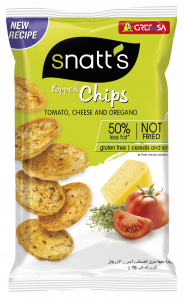 Snatt's gluten free Popped Chips Tomato & Cheese & oregano 75 gr 